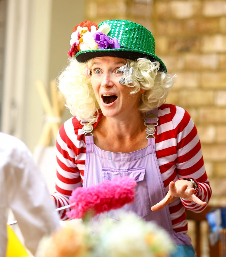 Silly Billie children's entertainer makes this boy laugh at the kids party in London