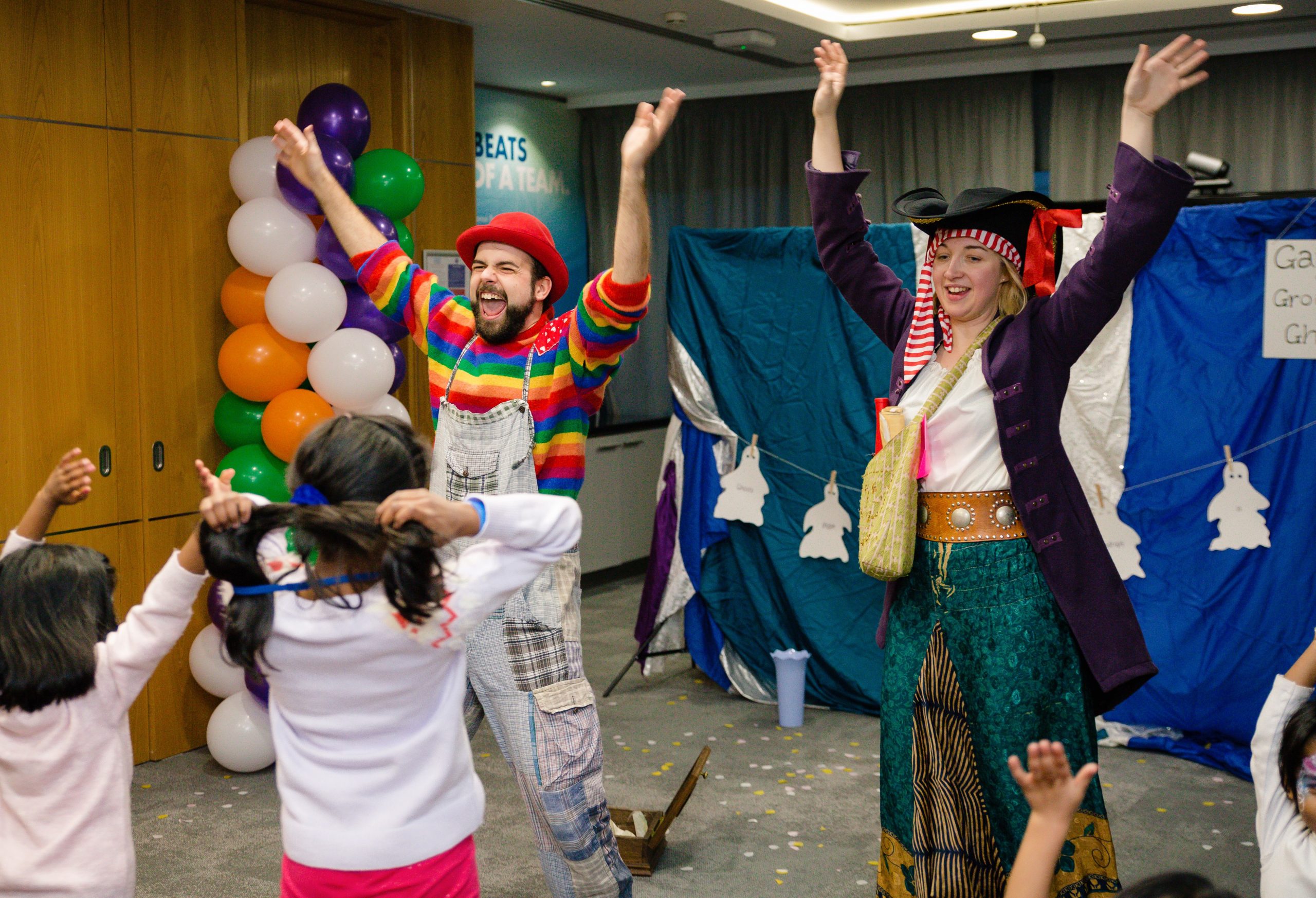 Silly Billy & Pirate Peggy children's party entertainers in London