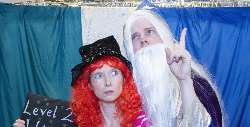 Waterfall Wizard entertainer is about to cast a spell at this children's party in London...
