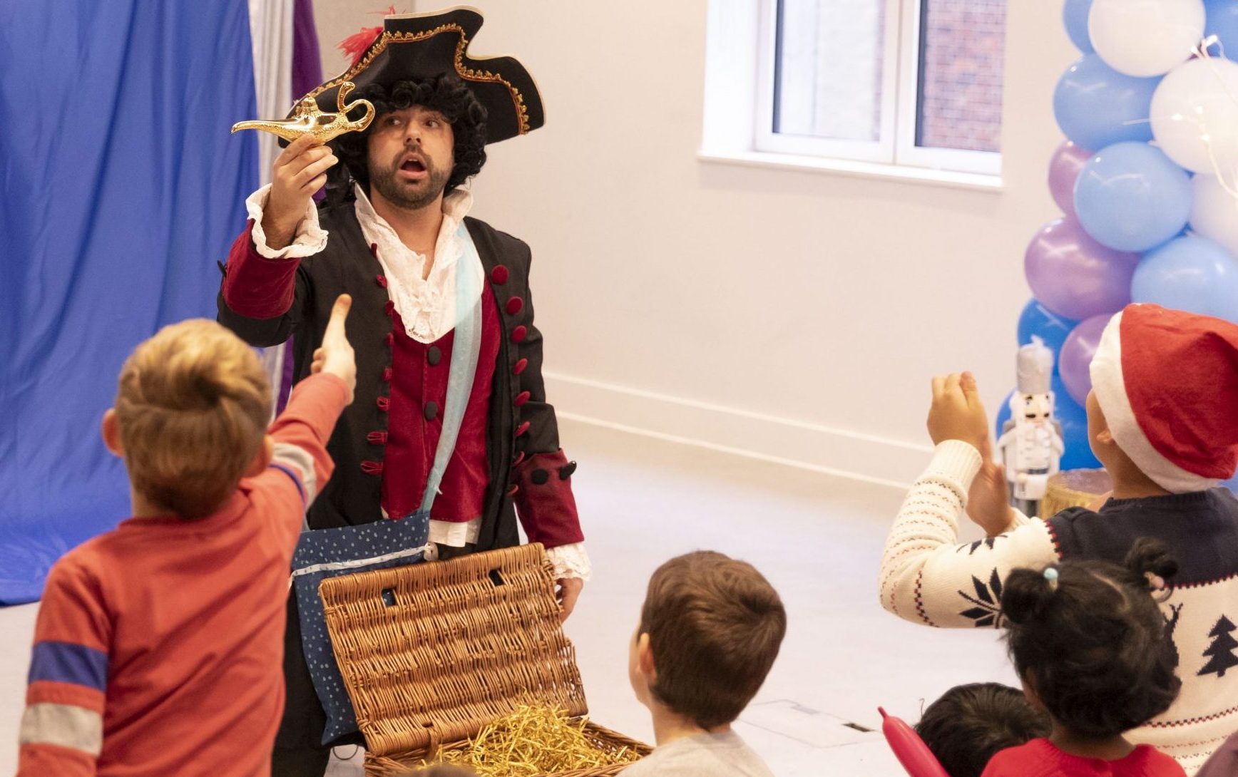 Pirate Pratswagg & the Magic Lamp - pantomime by The Bedlam Bunch children's entertainers for hire in London